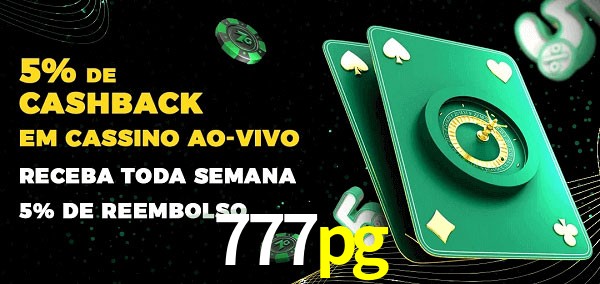 Promoções do cassino ao Vivo 777pg